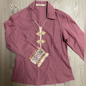 Remanika Mauve Blouse with Embroidery